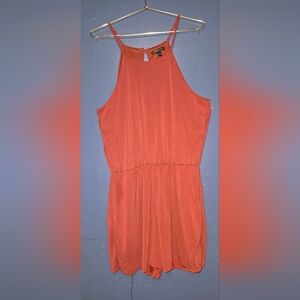 Women's Sleeveless Bodysuit - Orange